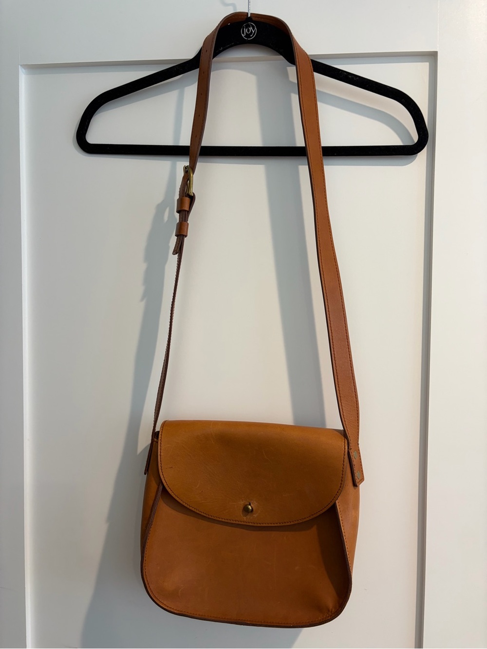 Madewell Cognac Leather Saddle Crossbody - Picture 2 of 6